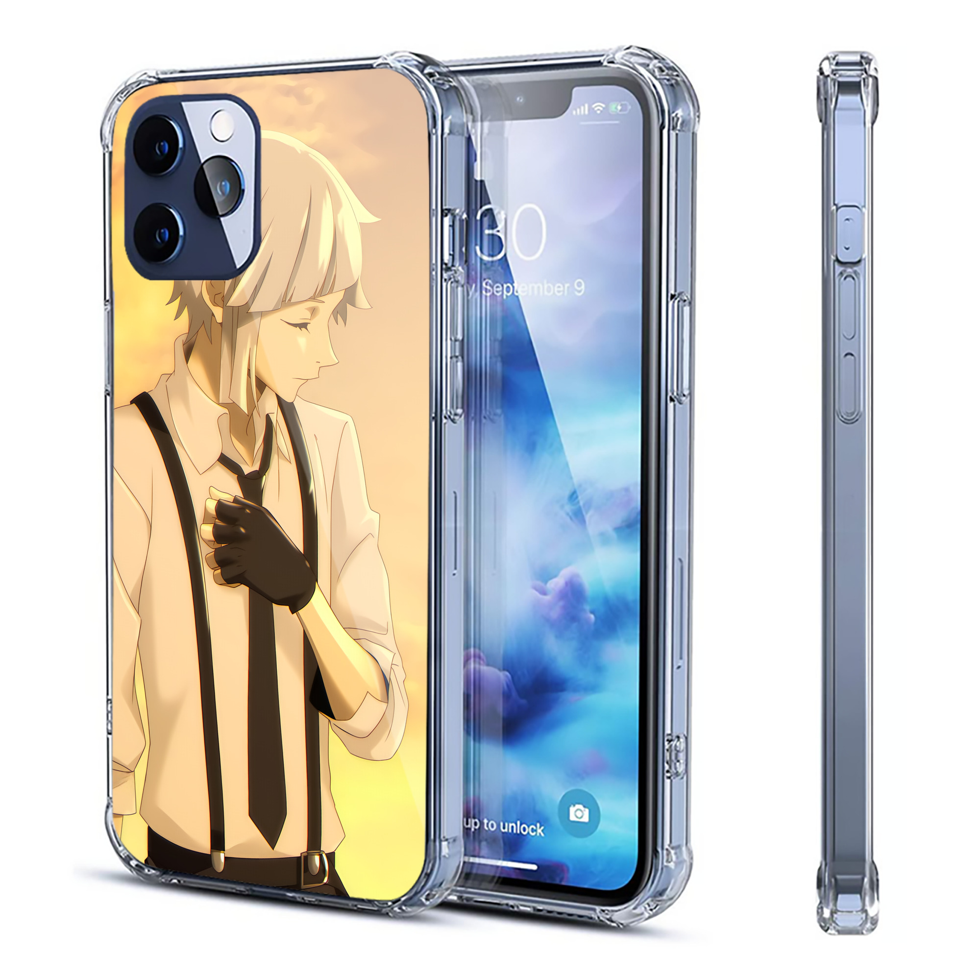 （画像用） 文豪ストレイドッグス Bungo Stray Dogs 【iPhone 12シリーズ対応】透明スマホケース（クリアソフトケース）